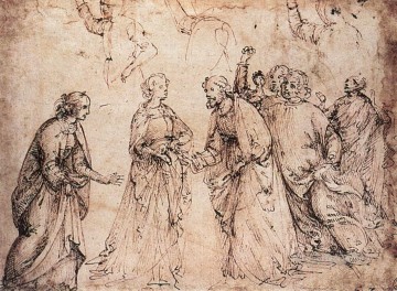  Ghirlandaio Art Painting - Study 2 Renaissance Florence Domenico Ghirlandaio